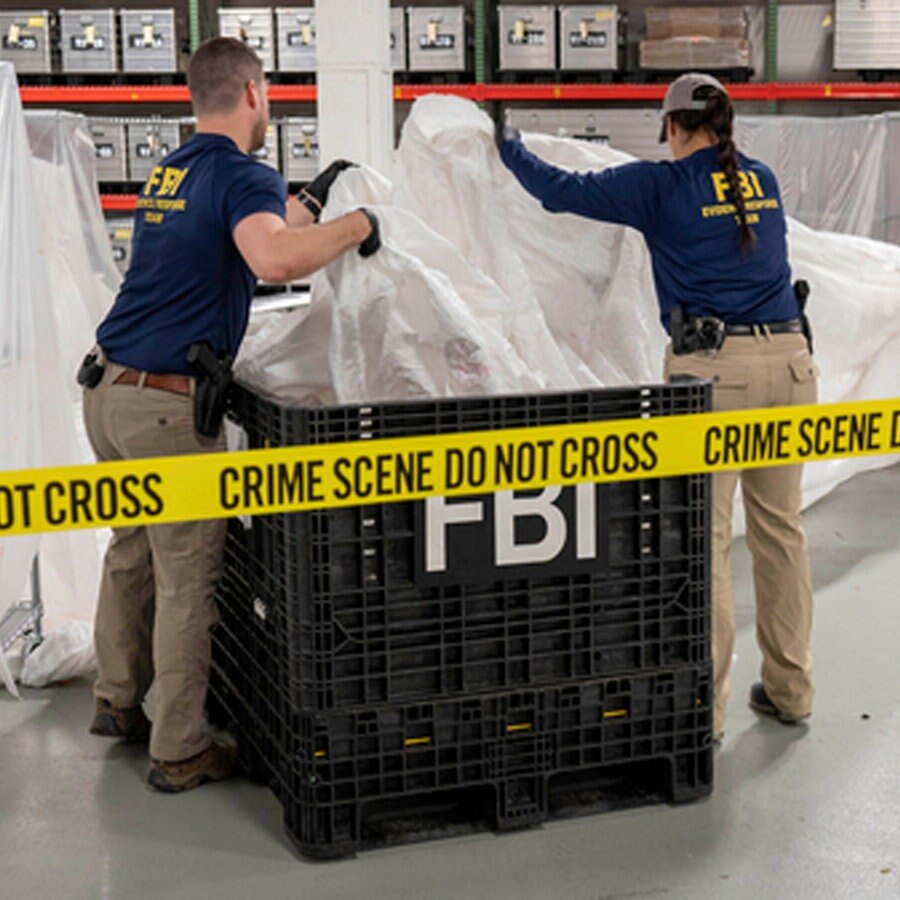 FBI-Agenten stellen dden Spionageballon sicher © IMAGO/ZUMA Wire Foto: IMAGO/Fbi Handout/Fbi