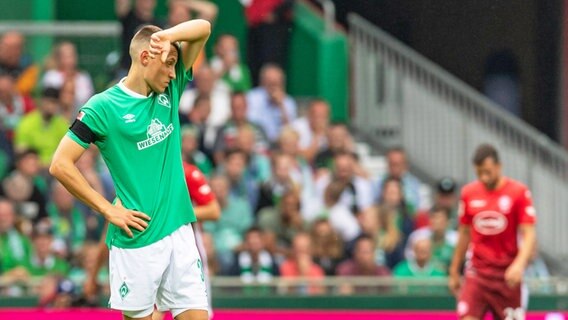 Werders Maximilian Eggestein ist enttäuscht © imago images / Nordphoto Foto: imago images / Nordphoto
