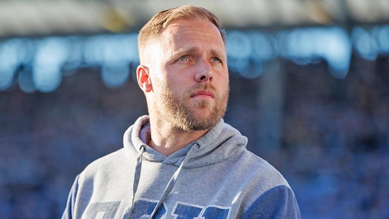 Trainer Daniel Brinkmann vom FC Hansa Rostock © IMAGO / Andy Bünning 