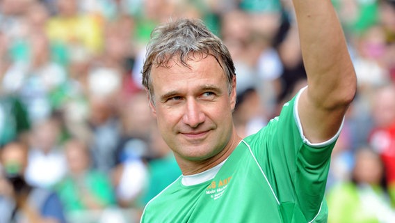 Marco Bode beim Abschiedsspiel für Ailton im September 2014 im Weserstadion. © picture alliance/Eibner-Pressefoto Foto: Eibner-Pressefoto