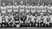 Die Braunschweiger Bundesliga-Mannschaft im Sommer 1973 © Picture-Alliance/dpa 