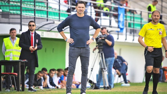 Trainer Thomas Brdaric vom albanischen Erstligisten KF Vllaznia © picture alliance/dpa/Thomas Brdaric 