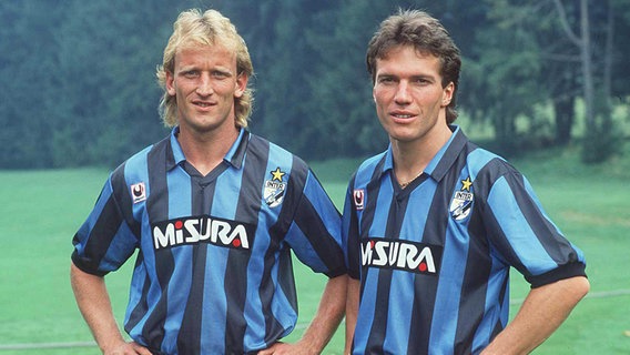 Andreas Brehme und Lothar Matthäus im Trikot von Inter Mailand © picture alliance 