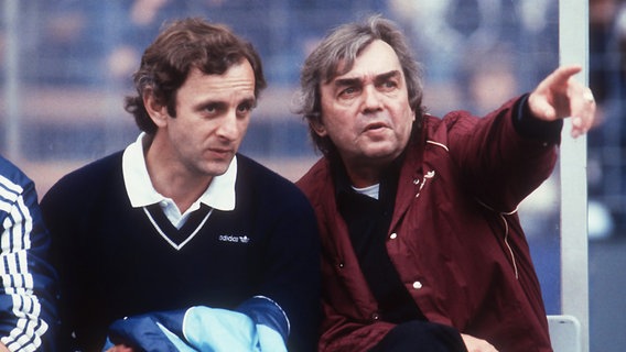 Die früheren HSV-Trainer Aleksandar Ristic (l.) und Ernst Happel © Witters 