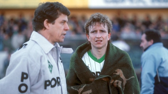 Norbert Meier (r.) mit Otto Rehhagel © imago/kicker/Liedel 