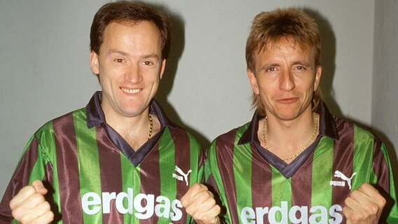 Norbert Meier (r.) mit Igor Belanov © imago/kicker/Liedel 