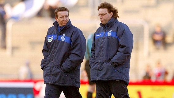 Norbert Meier (l.) mit Heiko Scholz © imago/Team 2 