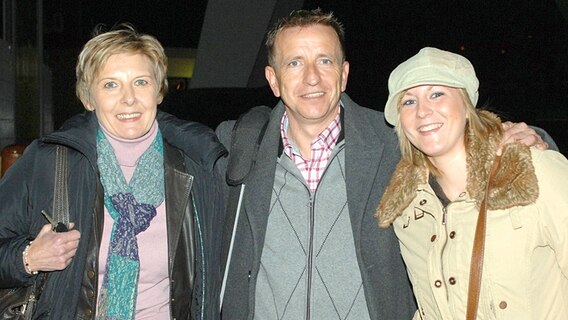 Norbert Meier mit Ehefrau Sieglinde und Tochter Laura © imago/Dehli-News 