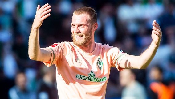 Jubel bei Marvin Ducksch vom Fußball-Bundesligisten Werder Bremen © IMAGO / Jan Huebner 