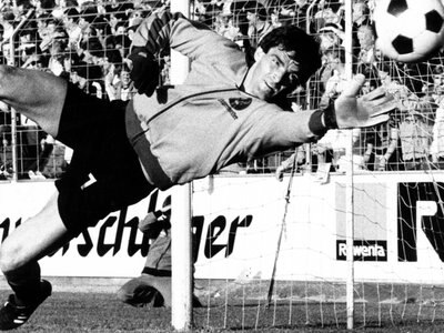 ⚽1985 Plakat WM '74 EINTRACHT BRAUNSCHWEIG Bernd Franke-Hoeness-Müller 84cm 