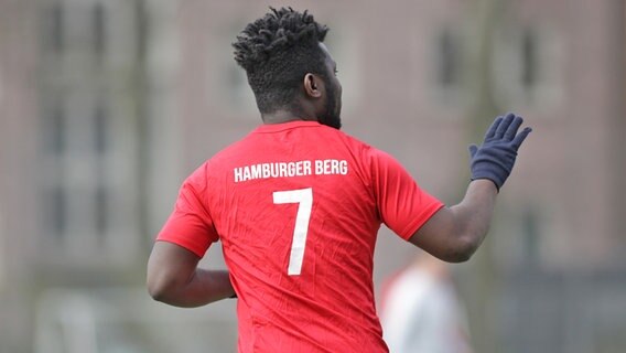 Silas Opoku vom Fußball-Kreisklassisten FC Hamburger Berg © Hanno Bode Foto: Hanno Bode