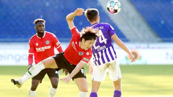 Spielszene Hannover 96 - Erzgebirge Aue © imago images/Picture Point 