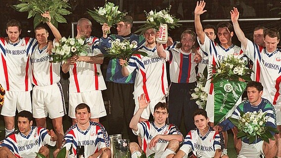 Hansa Rostock gewinnt 1998 das Hallen-Masters. © Picture-Alliance 