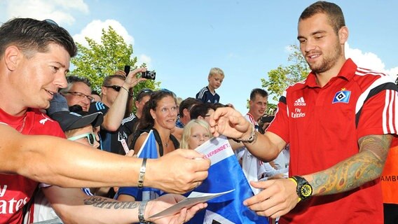 HSV-Stürmer Pierre-Michel Lasogga © Witters Foto: Valeria Witters