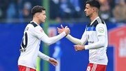 HSV-Profi Andreas Nemeth (l.) wird für Robert Glatzel eingewechselt © Witters 