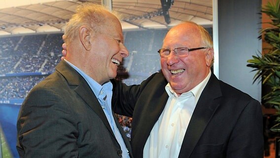 Hermann Rieger (l.) und Uwe Seeler © Witters 