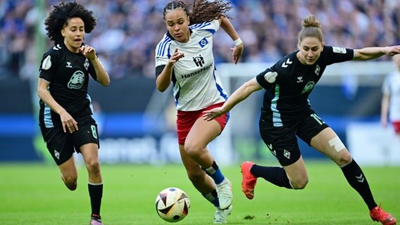 DFB-Pokal-Halbfinale der Frauen: HSV - Werder Bremen © Witters 