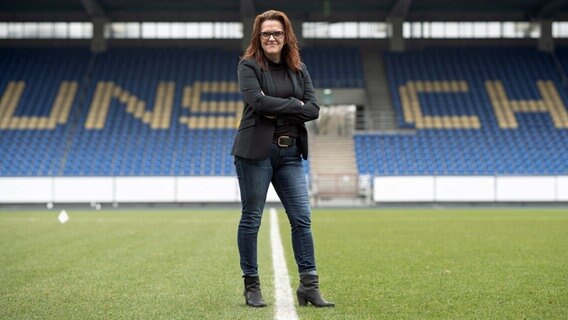 Nicole Kumpis, Präsidentin von Eintracht Braunschweig © picture alliance/dpa | Swen Pförtner 