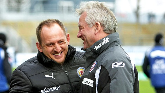 Torsten Lieberknecht (l.) und Benno Möhlmann © imago sportfotodienst Foto: imago/Alfred Harder