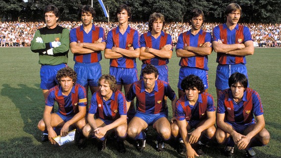 Der FC Barcelona im Jahr 1982 © imago/Fricke Foto: Fricke