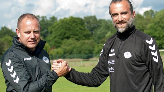 Frank Löning (l.) und Dario Fossi © VfB Oldenburg 