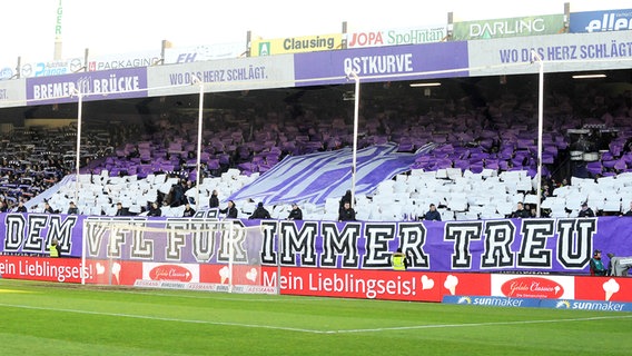 Blick auf die Fankurve des VfL Osnabrück © imago images/osnapix 