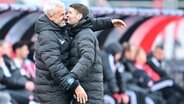 Peter Nemeth (Co-Trainer FC St. Pauli, l.)) Fabian Hürzeler (Trainer FC St. Pauli ) © Imago images / Zink 