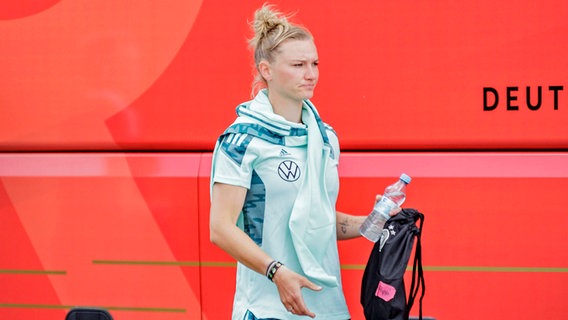 Alexandra Popp im Trainingslager der Nationalmannschaft. © IMAGO / Beautiful Sports 