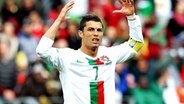 Der portugiesische Nationalspieler Christiano Ronaldo © dpa 