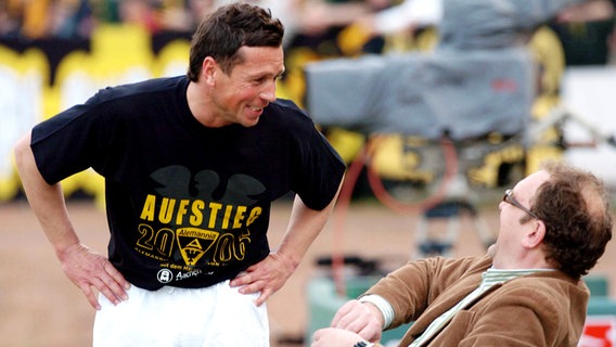 Willi Landgraf (l.) und Jörg Schmadtke (Foto aus dem Jahr 2006) © imago/pmk 