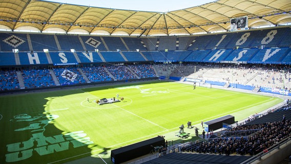 Das Volksparkstadion während der Trauerfeier für Uwe Seeler. © Witters/LeonieHorky 