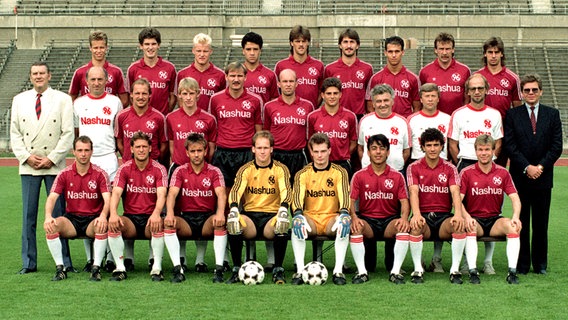 Die Mannschaft von Hannover 96 vor der Saison 1989/1990 ©  imago/Rust Foto: Rust