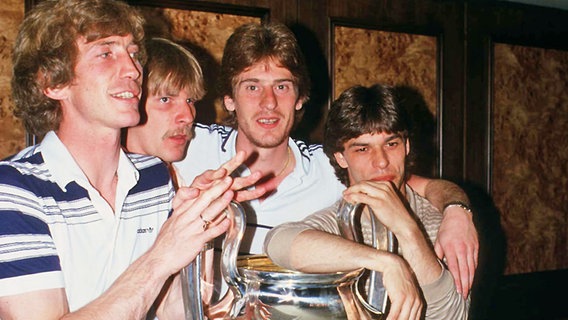 Ditmar Jakobs, Holger Hieronymus, Uli Stein und Juergen Milewski,(v.l. Archivbild aus dem Jahr 1983) © Witters Foto: Wilfried Witters