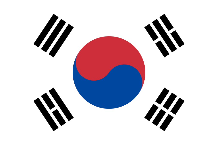 Flagge von Südkorea 