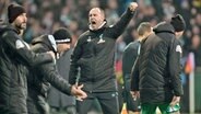 Jubel bei Werder Bremens Trainer Ole Werner © IMAGO / Nordphoto 