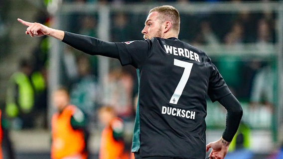Marvin Ducksch von Werder Bremen jubelt © picture alliance / Eibner-Pressefoto Foto: Gabriel Boia