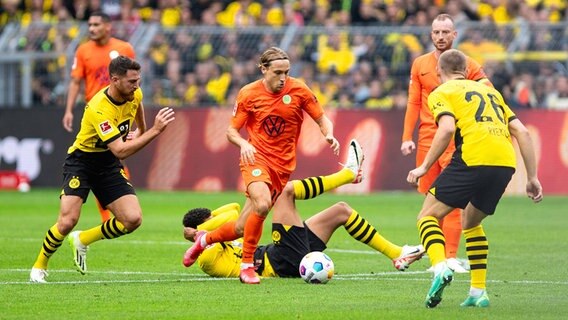 Spielszene BVB - Wolfsburg © IMAGO/Beautiful Sports 
