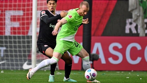 Spielszene aus der Bundesligapartie Eintracht Frankfurt - VfL Wolfsburg © Imago Images Foto: Jan Huebner
