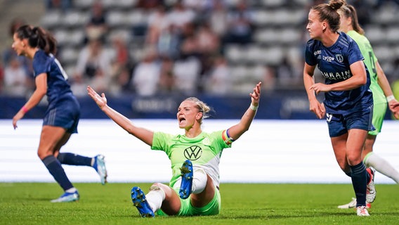Alexandra Popp vom VfL Wolfsburg im Spiel gegen Paris FC © IMAGO / Sports Press Photo 
