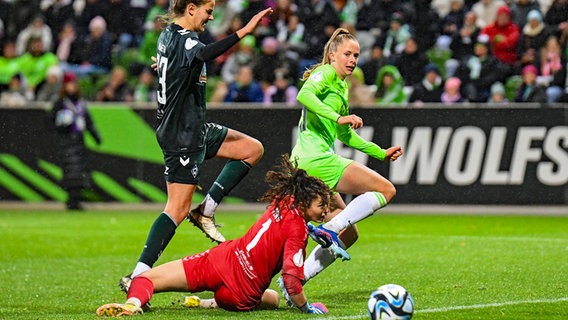 Vivien Endemann vom VfL Wolfsburg © IMAGO/Lobeca Foto: Ines Hähnel