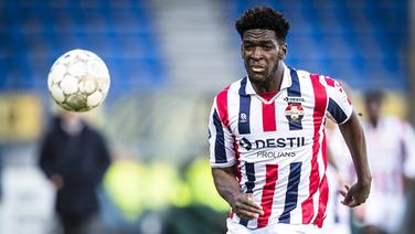 Stürmer Kwasi Wriedt im Trikot des niederländischen Eredivisie-Clubs Willem II Tilburg