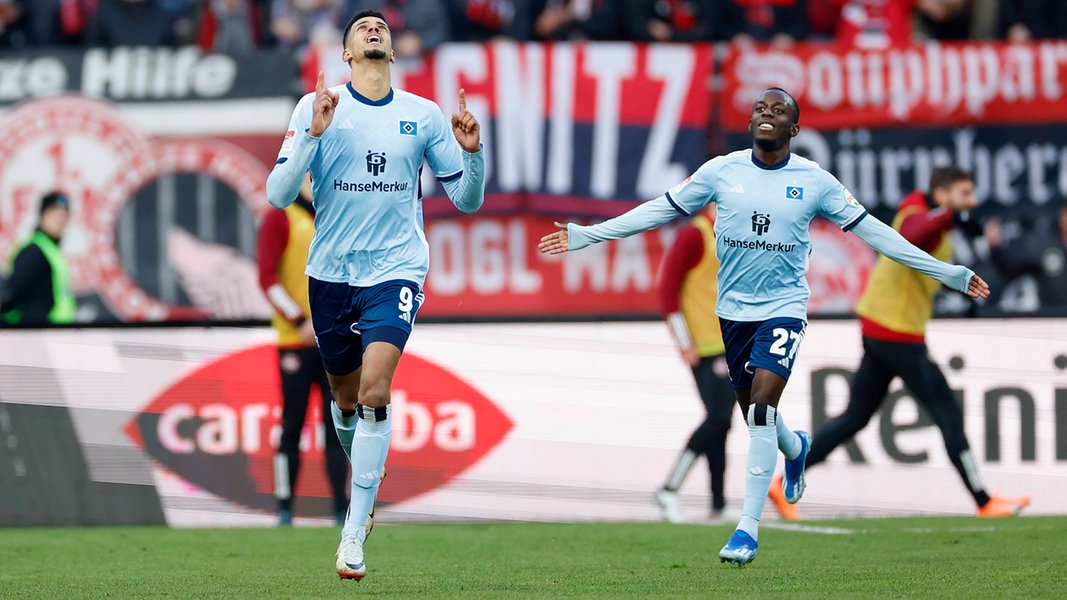 Glatzel y Dombe marcan tarde: el HSV consigue su segunda victoria fuera de casa en Núremberg |  NDR.de – Deportes