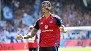 HSV-Spieler Davie Selke bejubelt einen Treffer. © IMAGO / Jan Huebner 