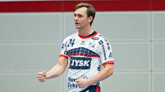 Flensburgs Handballprofi Hampus Wanne © IMAGO / Eibner 
