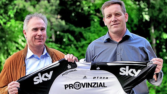 THW-Manager Uwe Schwenker (l.) und Neu-Trainer Alfred Gislason © living sports 