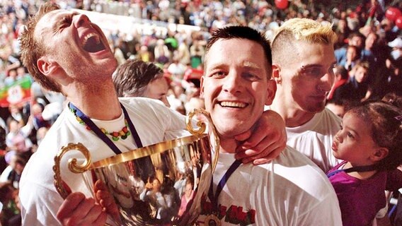 Olafur Stefansson (l.) Alfred Gislason (Bild aus dem Jahr 2002) © imago/Camera 4 