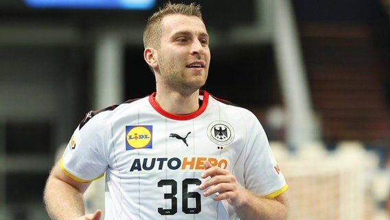 Lukas Mertens kommt regelmäßig zum Einsatz bei der Handball-WM. © IMAGO/Gerhard Koffler 