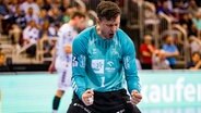 Handball-Torhüter Niklas Landin vom THW Kiel jubelt © IMAGO/Beautiful Sports Foto: Wunderl