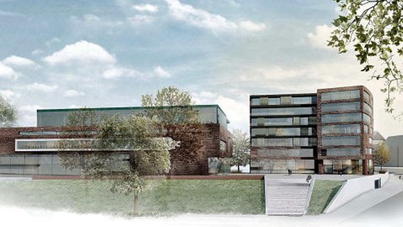 Graphik des künftigen Neubaus der HT 16 am Sievekingdamm © Hamburger Turnerschaft 