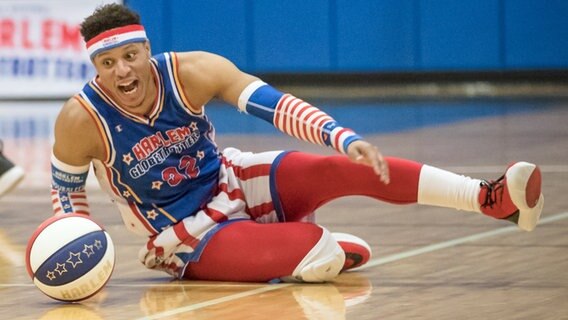 Jet Rivers von den "Harlem Globetrotters" © picture alliance / Newscom | Prentice C. James 